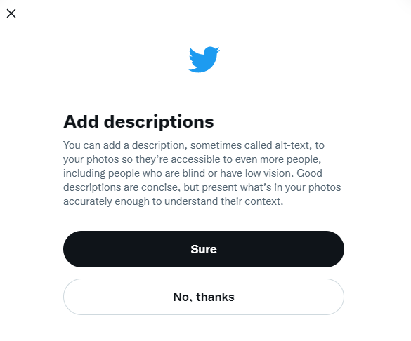 ALT text on Twitter
